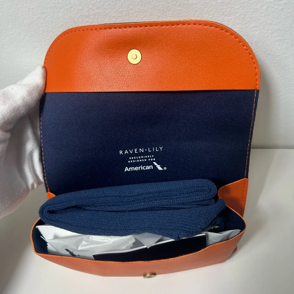 American Airlines X Raven + Lily Premium Economy Business Amenity Travel Kit Bag